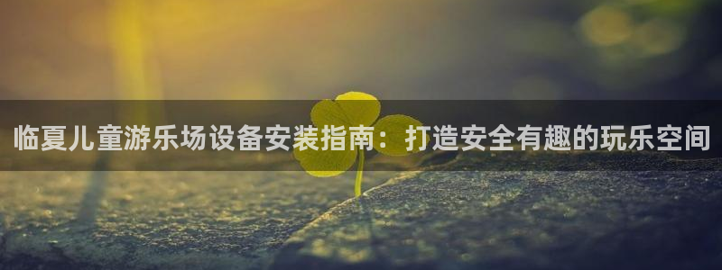 富联官网代理系列产品：临夏儿童游乐场设备安装指南：打
