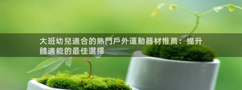 富联官网注册流程：大班幼兒適合的熱門戶外運動器材推薦