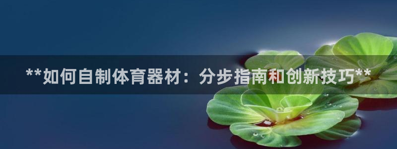 富联娱乐老板：**如何自制体育器材：分步指南和创新技