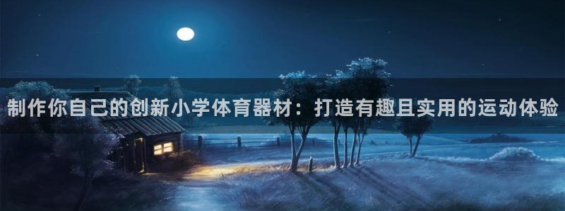富联官网注册不了账号吗：制作你自己的创新小学体育器材