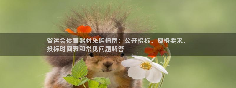 富联平台登录网址是多少：省运会体育器材采购指南：公开