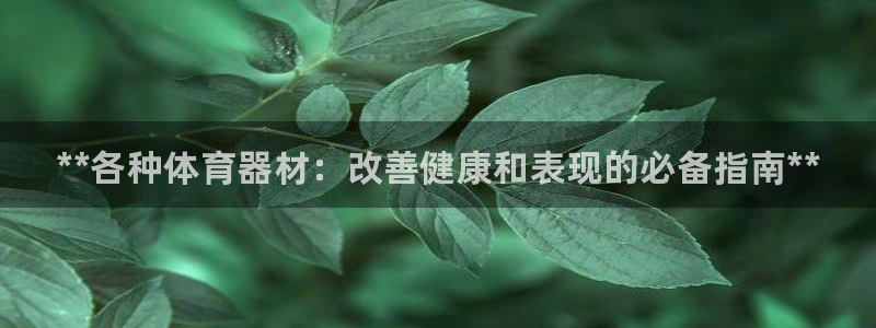 富联娱乐够7O777：**各种体育器材：改善健康和表